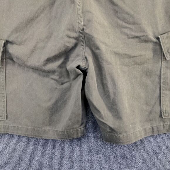 Timberland Stratham Issue Men's Cargo Shorts Green Size 32 100% Cotton Pockets - Picture 4 of 11